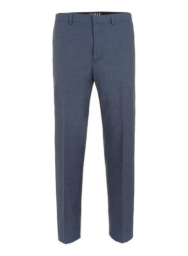 Topman Mens Blue Navy Slim Fit Suit Pants