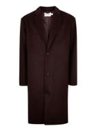 Topman Mens Red Burgundy Oversized Overcoat