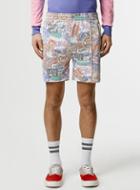 Topman Mens Multi Topman Design Lets Riot Track Shorts