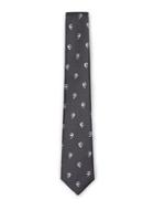 Topman Mens Grey Gray Skull Dot Tie