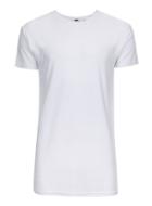 Topman Mens White Space Dye Longline T-shirt