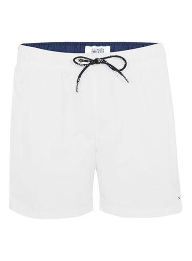 Topman Mens Hilfiger Denim White Reverse Stripe Swim Shorts