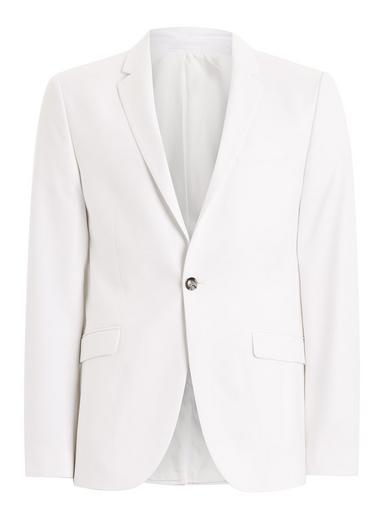 Topman Mens White Skinny Blazer