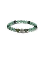 Topman Mens Green Semi Precious Beaded Bracelet