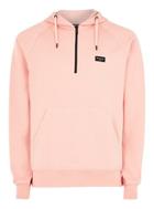 Topman Mens Nicce Pink 1/4 Zip Hoodie