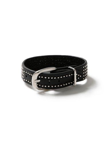 Topman Mens Black Western Buckle Bracelet*