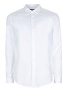 Topman Mens White Textured Dress Shirt