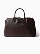 Topman Mens Brown Textured Pu Holdall Bag