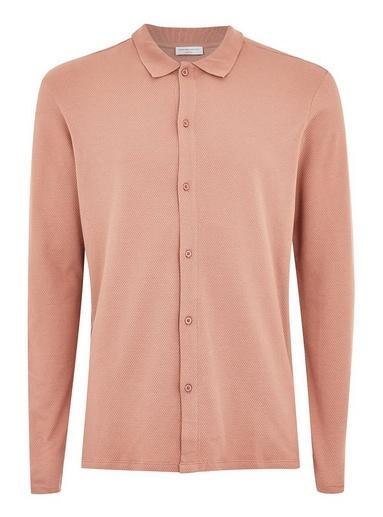 Topman Mens Selected Homme Pink Shirt