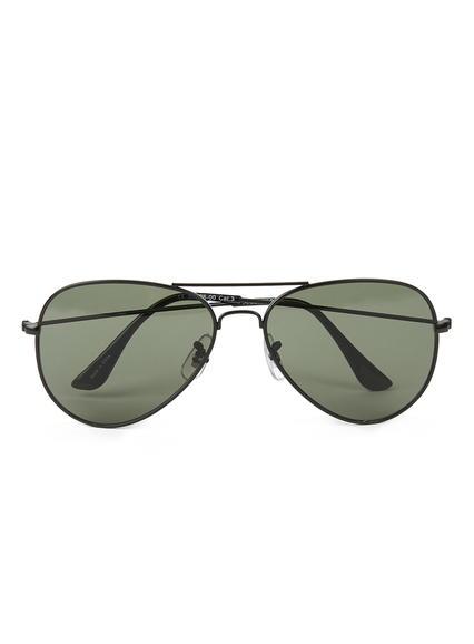 Topman Mens Selected Homme Black Thin Frame Sunglasses
