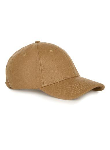 Topman Mens Brown Selected Homme Beige 'porter' Wool Cap