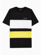 Nicce Mens Multi Nicce Black And Yellow T-shirt