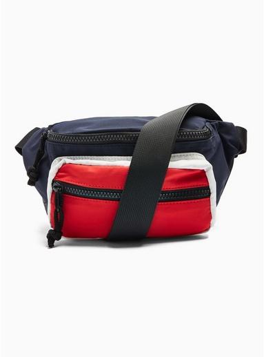 Topman Mens Multi Colour Block Cross Body Bag