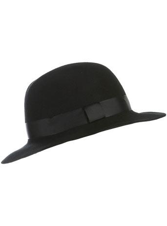 Black Wide Brim Hat
