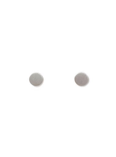 Topman Mens Brushed Silver Earrings*