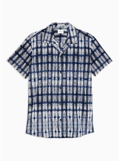 Selected Homme Mens Selected Homme Blue Tokyo Print Shirt
