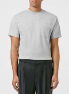 Topman Mens Premium Grey Turtle Neck T-shirt