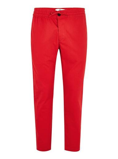 Topman Mens Red Woven Joggers