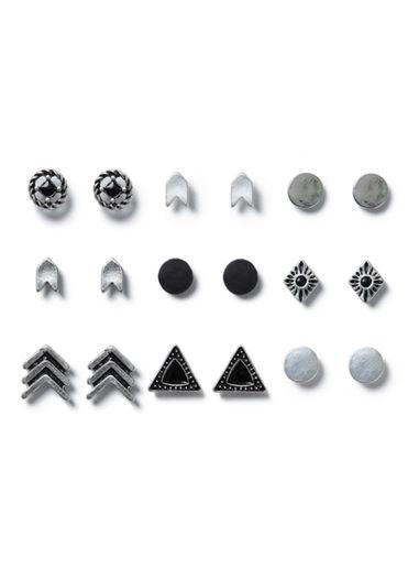 Topman Mens Black Ethnic Earrings Pack*