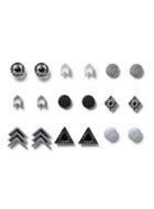Topman Mens Black Ethnic Earrings Pack*