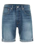 Topman Mens Levi's 501 Washed Blue Denim Shorts*