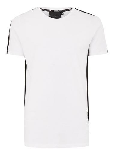Topman Mens Criminal Damage's White 'carnaby' T-shirt