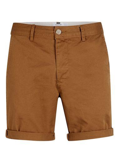 Topman Mens Yellow Mustard Chino Shorts