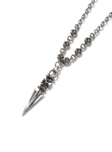 Topman Mens Silver Look Spike Necklace*