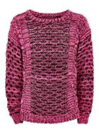 Topman Mens Neon Pink Knitted Jumper