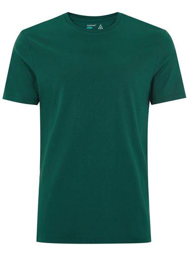 Topman Mens Classic Green T-shirt