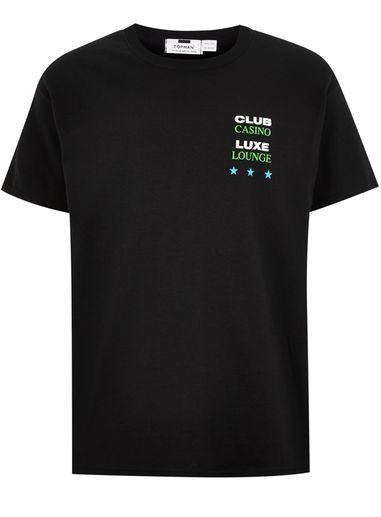 Topman Mens Black 'trinity' T-shirt