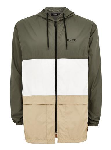 Topman Mens Nicce Khaki Panel Lightweight Jacket