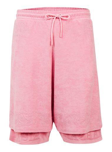 Topman Mens Nasir Mazhar X Topman Pink Towelling Shorts
