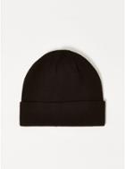 Topman Mens Black Cotton Mix Skater Beanie
