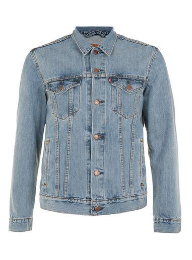 Topman Mens Levi's Light Blue Denim Trucker Jacket*