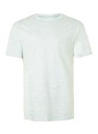 Topman Mens Green Mint Marl Pocket Crew Neck T-shirt