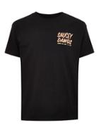 Topman Mens Black 'saucy Dog' T-shirt