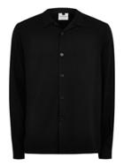Topman Mens Black Revere Long Sleeve Shirt