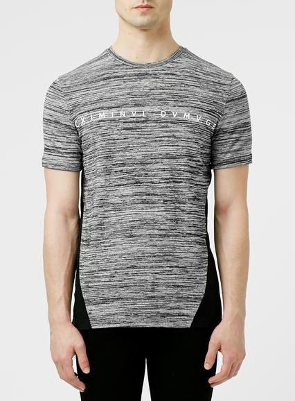 Topman Mens Criminal Damage Grey Twist Contrast T-shirt*