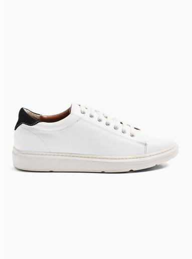 Topman Mens White Pu Drill Trainers