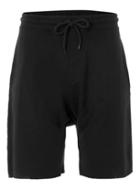 Topman Mens Black Drop Crotch Jersey Shorts