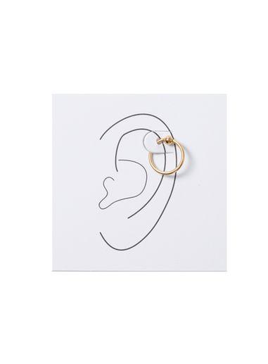 Topman Mens Gold Look Upper Ear Hoop Earring*