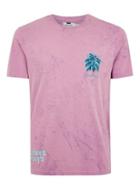 Topman Mens Pink 'sunday' Marble T-shirt