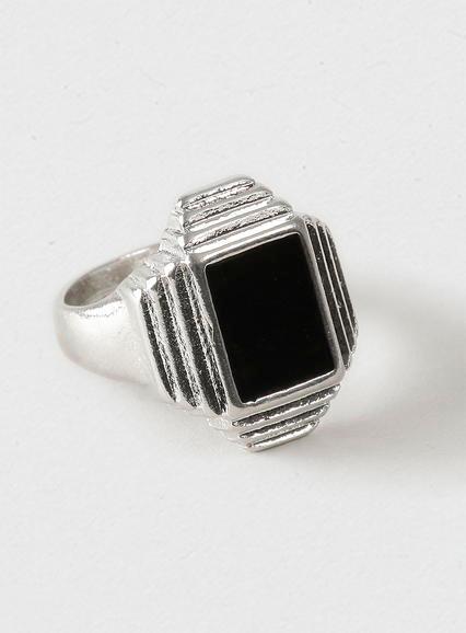 Topman Mens Grey Geometric Shape Ring*
