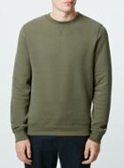 Topman Mens Green Khaki Sweatshirt