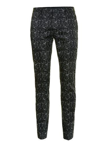Topman Mens Black And White Printed Ultra Skinny Fit Pants