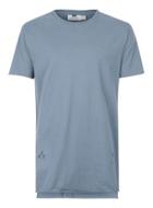 Topman Mens Blue Distressed Longline T-shirt