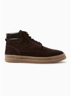 Topman Mens Brown Suede Vesper Hiker Boots