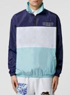 Topman Mens Hero's Heroine Blue Half Zip Jacket*