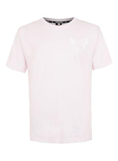 Topman Mens Multi Criminal Damage Pink T-shirt*
